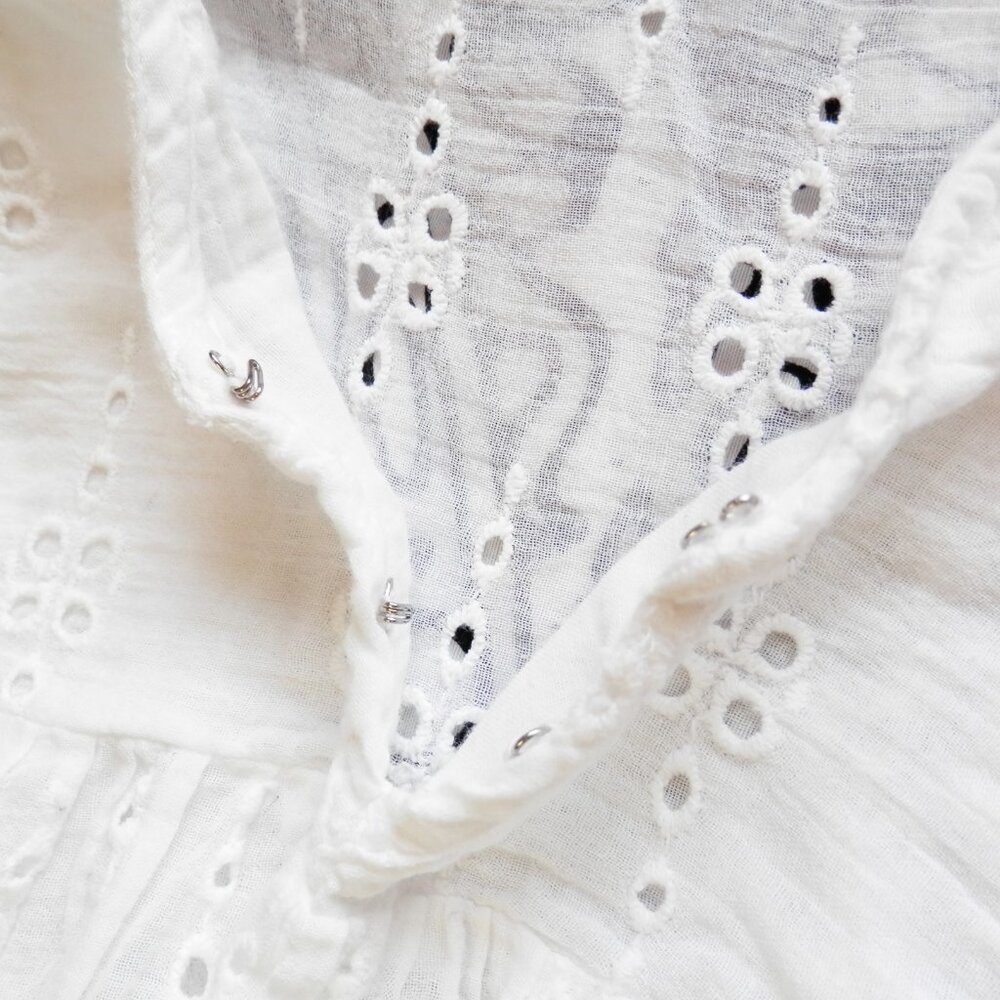 AE || Eyelet Boho Long Sleeve Blouse - Picture 4 of 7